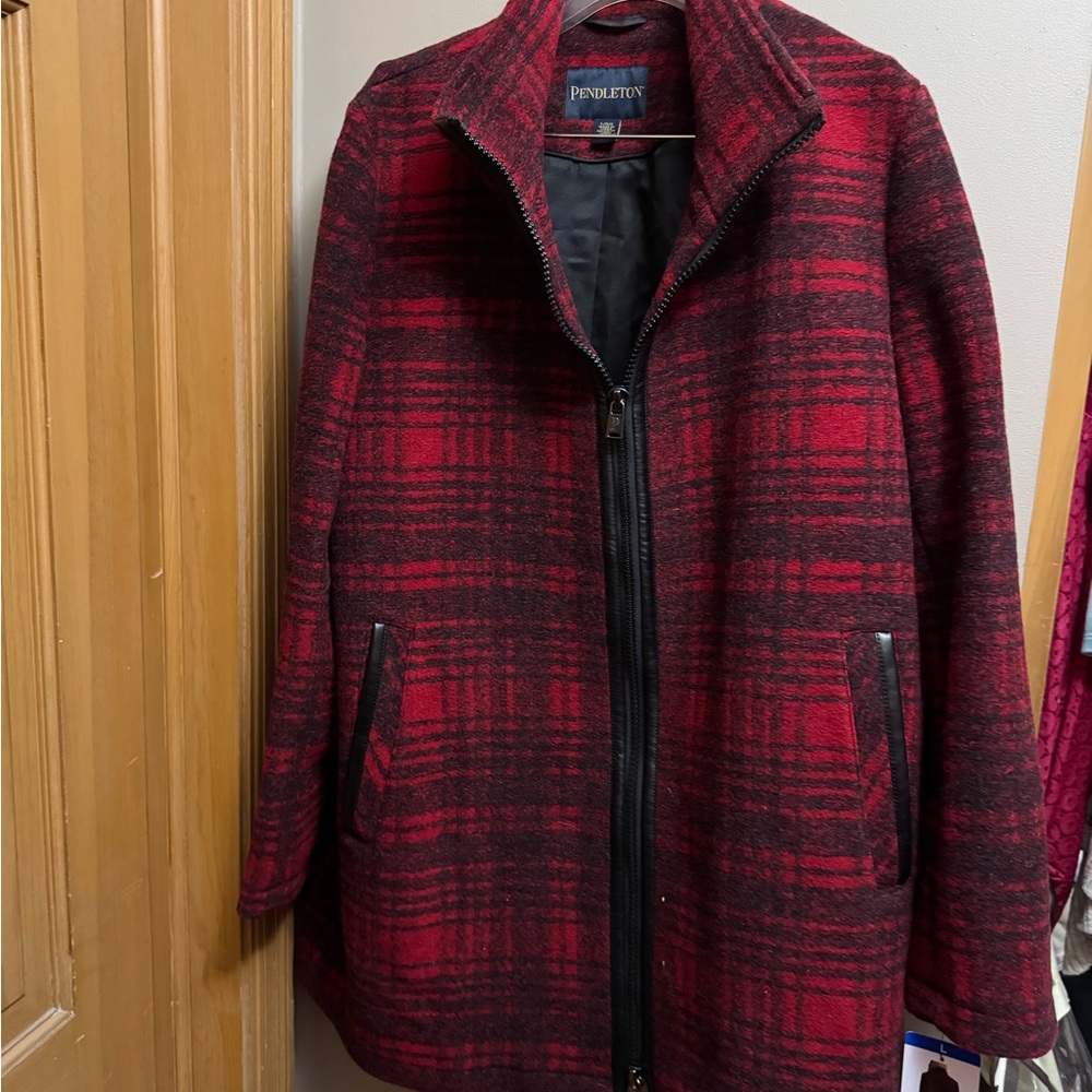 Pendleton Red and Black Wool Jacket NWT - image 1